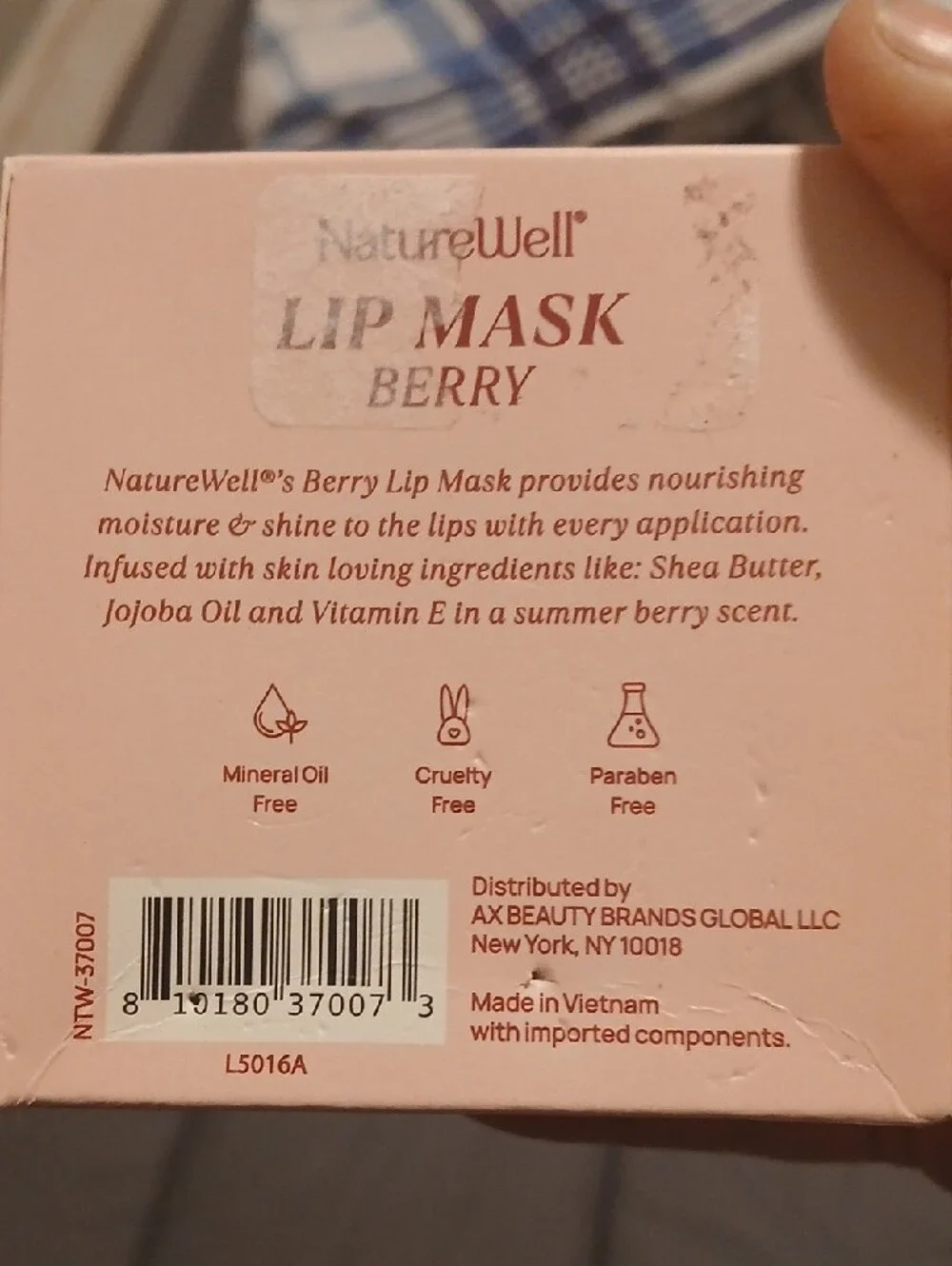 Naturewell Berry Lip Mask - Berry Pink